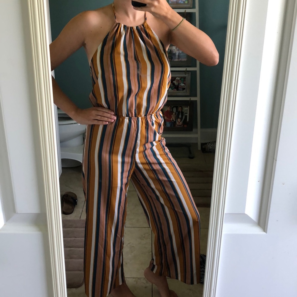 Striped jumpsuit/romper